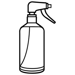 Clean Line Art Spray Bottle Icon