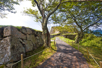 Takeda Castleis a ruined castle in Asago City, Hyogo Prefecture, Kansai, Japan. 