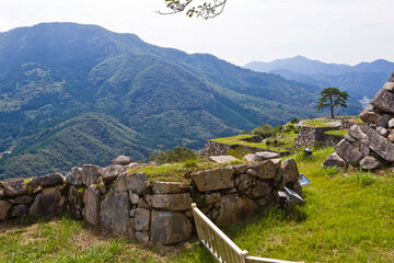 Takeda Castleis a ruined castle in Asago City, Hyogo Prefecture, Kansai, Japan. 