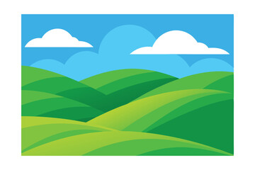 Serene Rolling Hills Landscape A Picturesque View of Nature's Beauty