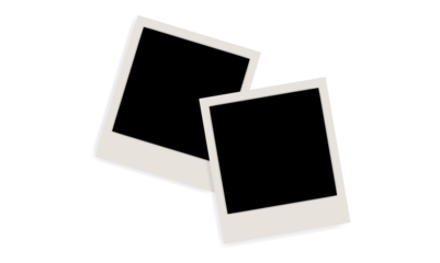 Blank white photo frame, vintage postcard photo frame mockup with highlighted shadow, realistic, set, photo, mockup, image, frame, card, vector, png.