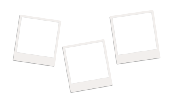 Blank white photo frame, vintage postcard photo frame mockup with highlighted shadow, realistic, set, photo, mockup, image, frame, card, vector, png.