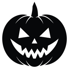 jack-o lantern face vector art.