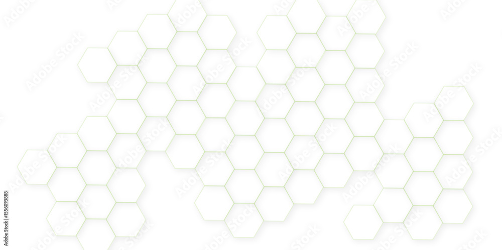 Aufkleber abstract white hexagon concept background. seamless pattern with hexagon. hexagonal white hexagons h