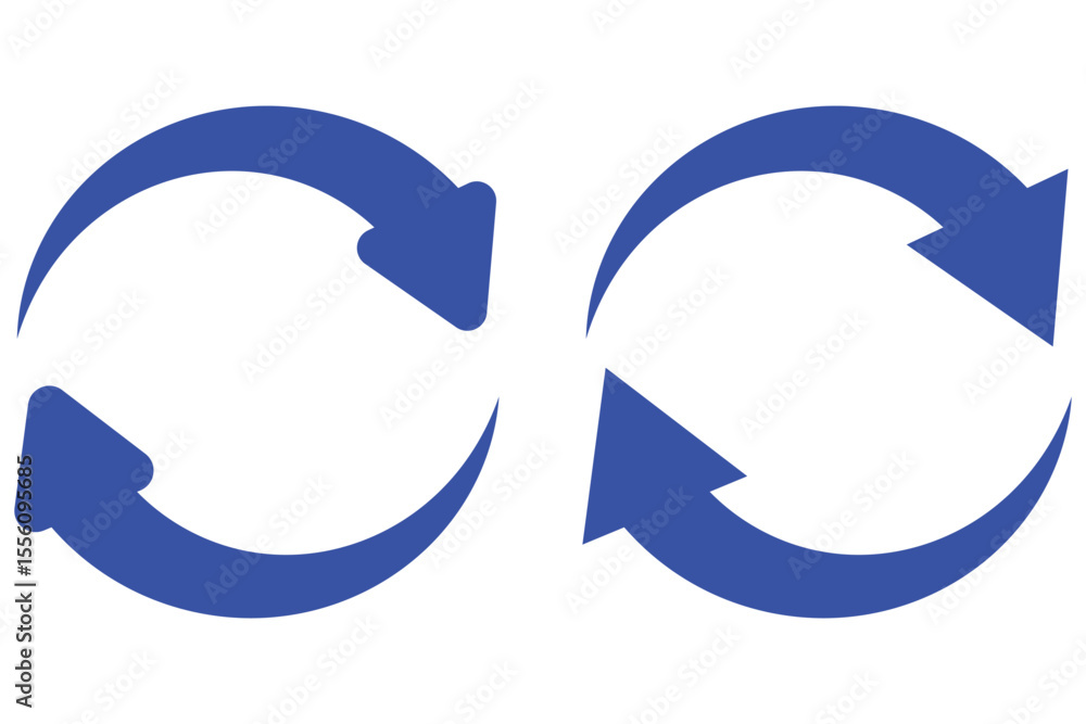 Poster set of circle arrows rotating on white background. refresh, reload arrow. recycle arrow repeat arrow