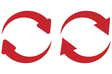 Set of circle arrows rotating on white background.  refresh, reload arrow. recycle arrow repeat arrow vector eps 10