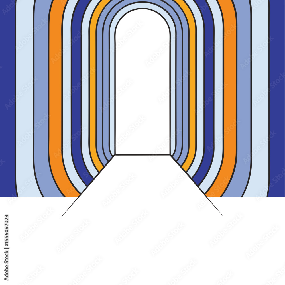 Poster colorful swirls in blue and red create dynamic abstract pattern on transparency background