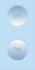 buttons for web . On OFF icon vector switch