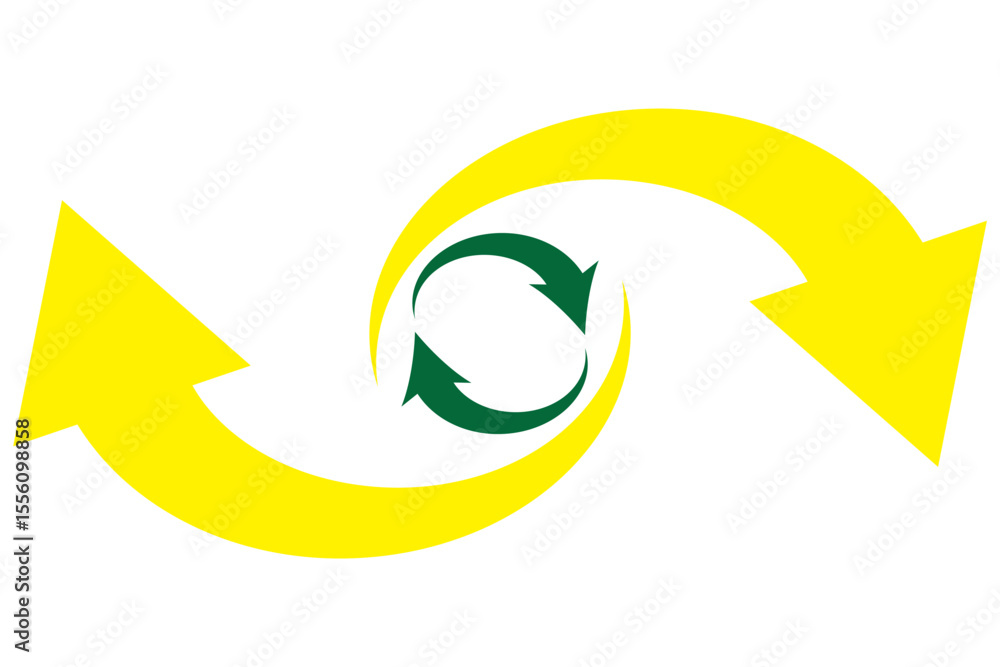 Poster arrows rotating clockwise. circle arrow icon set. circular arrow icon, refresh, reload, rotation arr