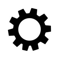 Gear icon setting symbol Cogwheel isolated background gear vector