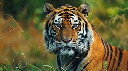 Fototapeta premium A Visual Journey into the Struggle and Hope for At - Risk Species. Witness Heart - wrenching Scenes of Habitat Loss, Poaching Threats, and Inspiring Conservation Efforts around the Globe. 