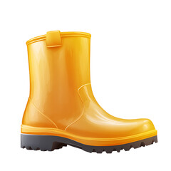 Rain Boot on Transparent Background