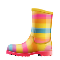 Rain Boot on Transparent Background