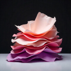 pink rose on black background