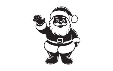 Fototapeta premium christmas cartoon santa claus