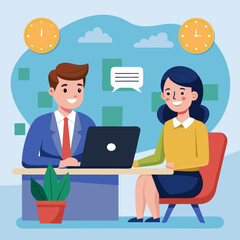 business people working together