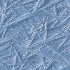seamless delicate frost patterns create stunning texture, showcasing cool blue hue and complex chaos. ideal for backgrounds in various design projects generative ai