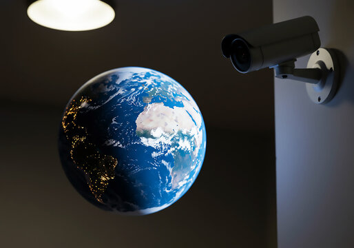 Global Surveillance Monitoring Our Planet's Resources and Protecting Renewable Energy Sources - Powered by Adobe