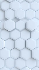 Naklejka premium Abstract background with white glossy hexagons