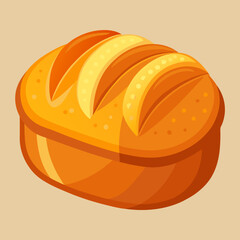 vector illustration of an orange cake
