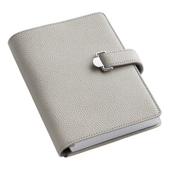 leather notebook isolated on white