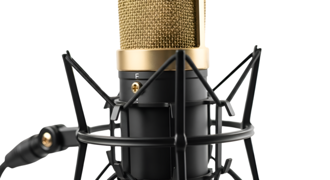 Studio Microphone: Achieving Clear Audio with a Transparent Background