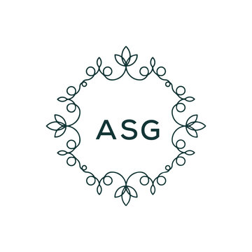 ASG Letter Initial Logo Design Template Vector Illustration