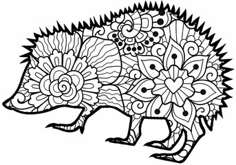 Creative Mandala Coloring Pages with Fun Doodles, Abstract Patterns, Kawaii Food and Relaxing...