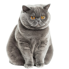 British Shorthair in Relaxed Sitting Pose