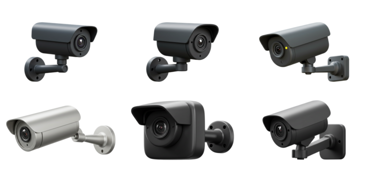 Surveillance Security Cameras: An array of cutting-edge surveillance cameras stand as silent sentinels, embodying protection and safeguarding. With their sleek designs and advanced technology.