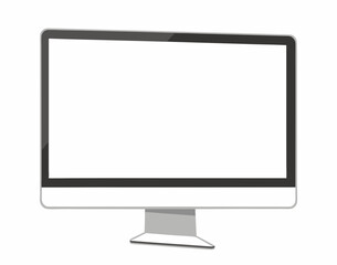 Monitor vector illustration isolated on white background done in flat style