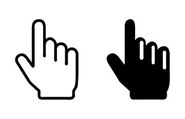 Hand pointer icon Graphic vector set 