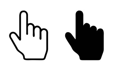 Hand pointer icon Graphic vector set 