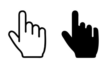 Hand pointer icon Graphic vector set 