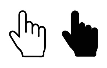 Hand pointer icon Graphic vector set 