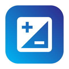 ISO icon symbolizing camera sensitivity settings to light exposure.