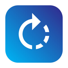Rotate right icon for turning images clockwise.