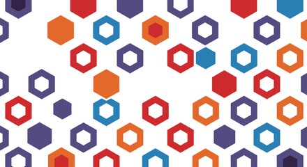 Geometric patterns in bright colors vector illustration for modern design projects
