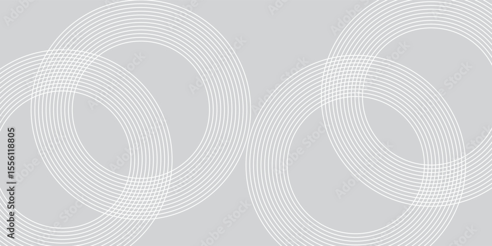 Aufkleber modern graphic design circle element style concept. white geometric abstract background overlap laye