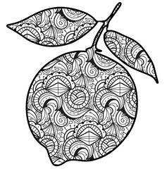 Creative Mandala Coloring Pages with Fun Doodles, Abstract Patterns, Kawaii Food and Relaxing Zentangle Designs