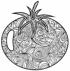 Creative Mandala Coloring Pages with Fun Doodles, Abstract Patterns, Kawaii Food and Relaxing Zentangle Designs