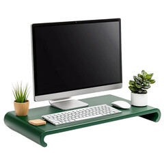 computer and keyboard