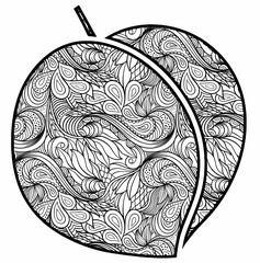 Creative Mandala Coloring Pages with Fun Doodles, Abstract Patterns, Kawaii Food and Relaxing Zentangle Designs