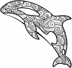 Creative Mandala Coloring Pages with Fun Doodles, Abstract Patterns, Kawaii Food and Relaxing Zentangle Designs