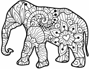 Creative Mandala Coloring Pages with Fun Doodles, Abstract Patterns, Kawaii Food and Relaxing Zentangle Designs