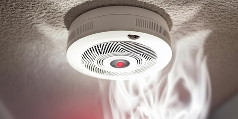 Working smoke detector monitoring for safety in home Generative AI