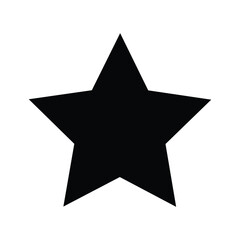 Solid black five-pointed star icon
