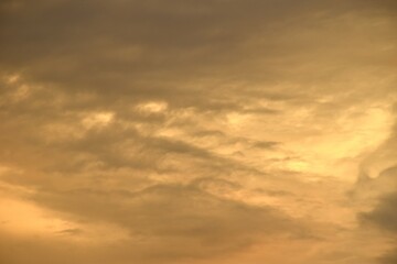 cloud spreading on twilight sunset sky in evening  