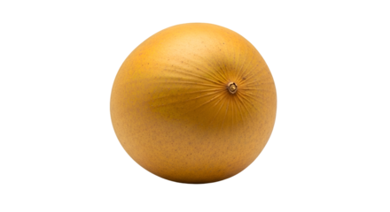 Golden Fruit Shows Texture, Isolated on Transparent Background