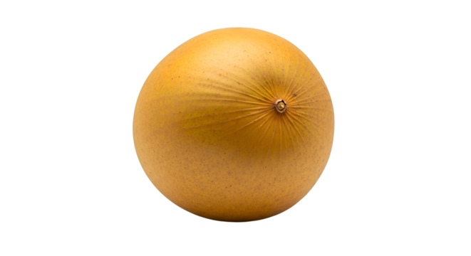 Golden Fruit Shows Texture, Isolated on Transparent Background